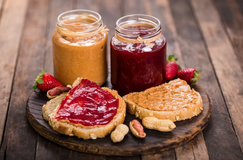 Peanut butter and jelly sandwich