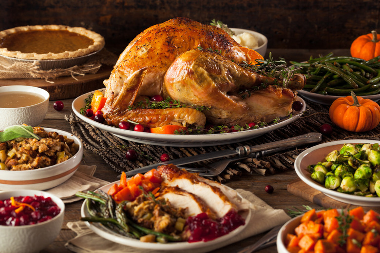 Thanksgiving turkey meal