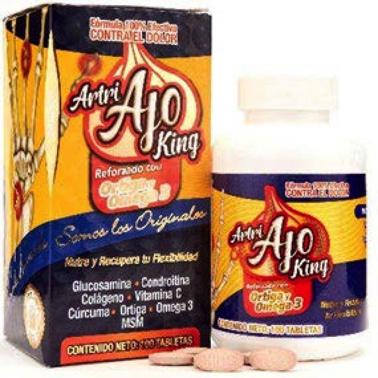Walmart joint supplement recall: Example of Artri Ajo King package.