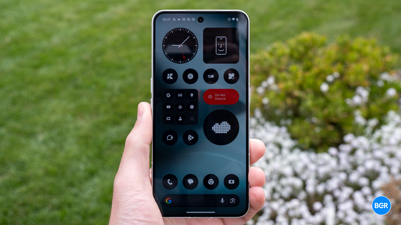 Screen on the Nothing Phone (3)