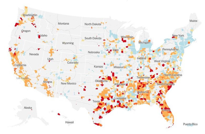 Coronavirus hot spots