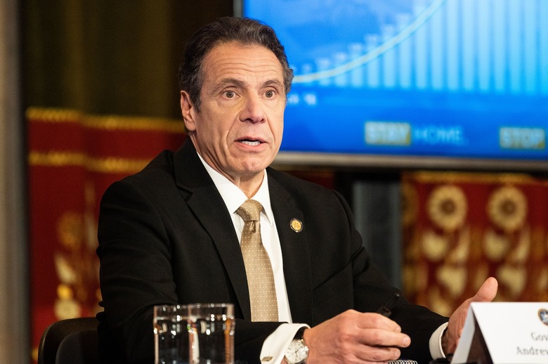 NY Governor Andrew Cuomo Press Conference at the State Capitol in Albany, New York