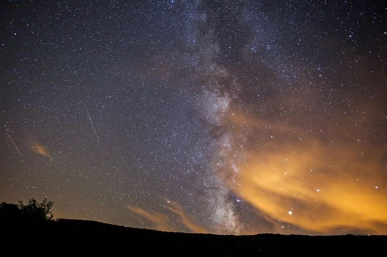 Perseid meteor shower in Spain, San Miguel De Aguayo (Cantabria) - 13 Aug 2017