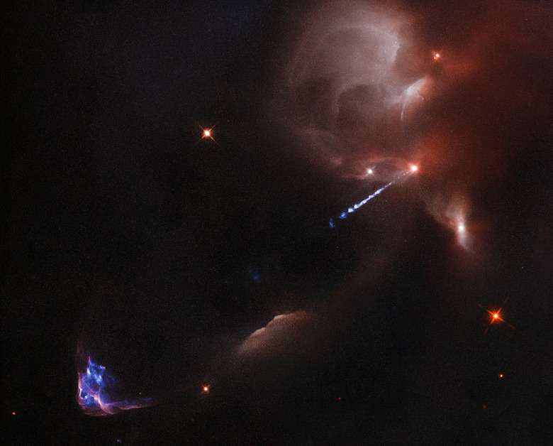 The artistic outburst of an extremely young star captured in 2022
