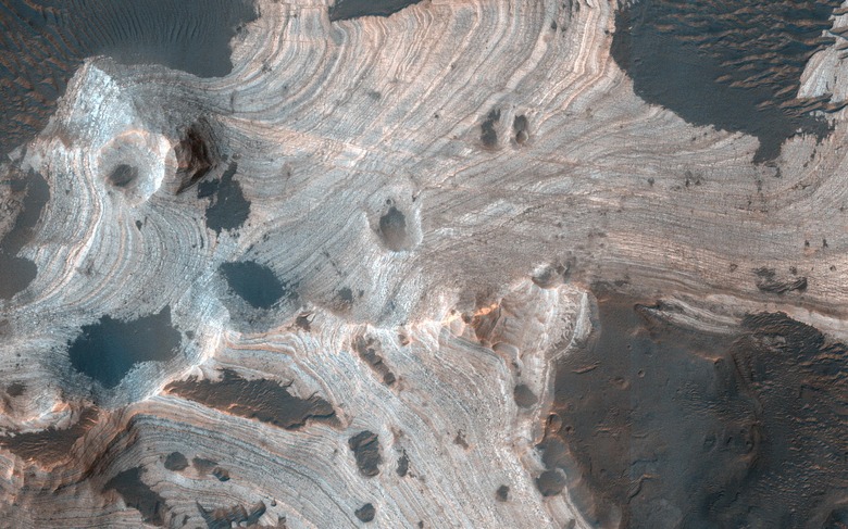 Mars rock layers