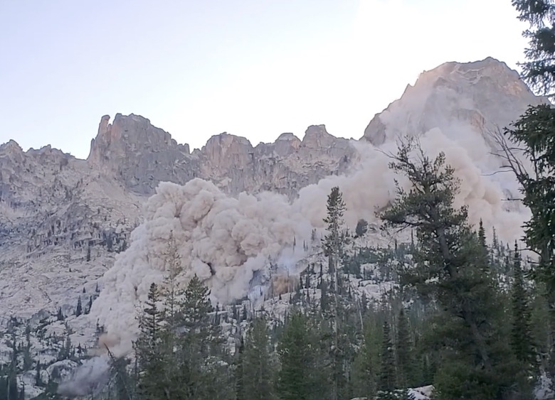 mountain slid