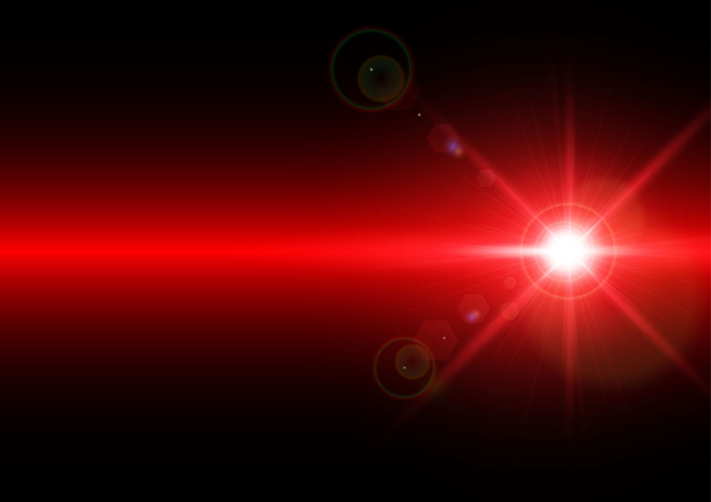 mysterious light on background