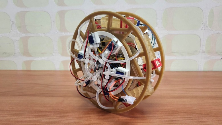 A robot made of partially edible components.