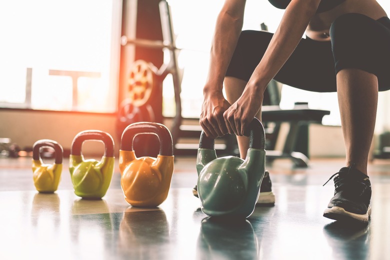 working out with kettlebells