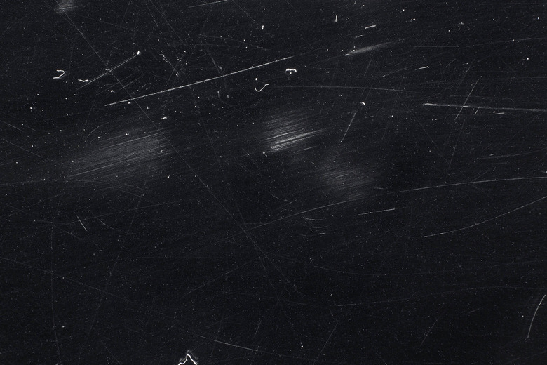 dusty scratched metal, self-healing metal