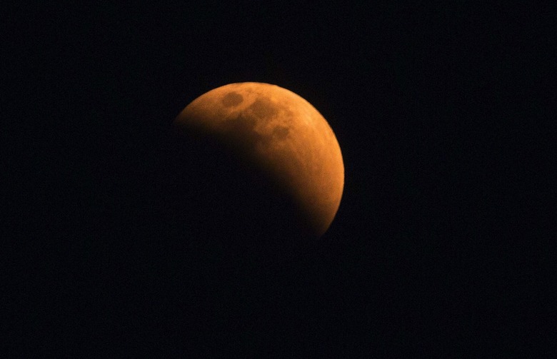 Lunar Trifecta, Gauhati, India - 31 Jan 2018