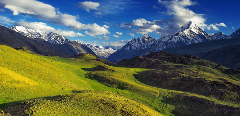 himalayas mountain in summer time