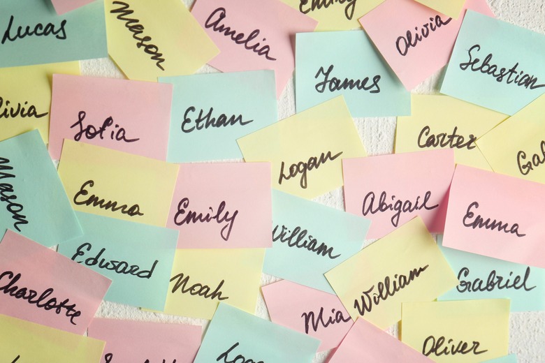 names on a wall