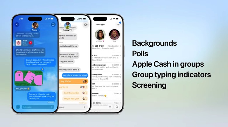 New Messages features in iOS 26.
