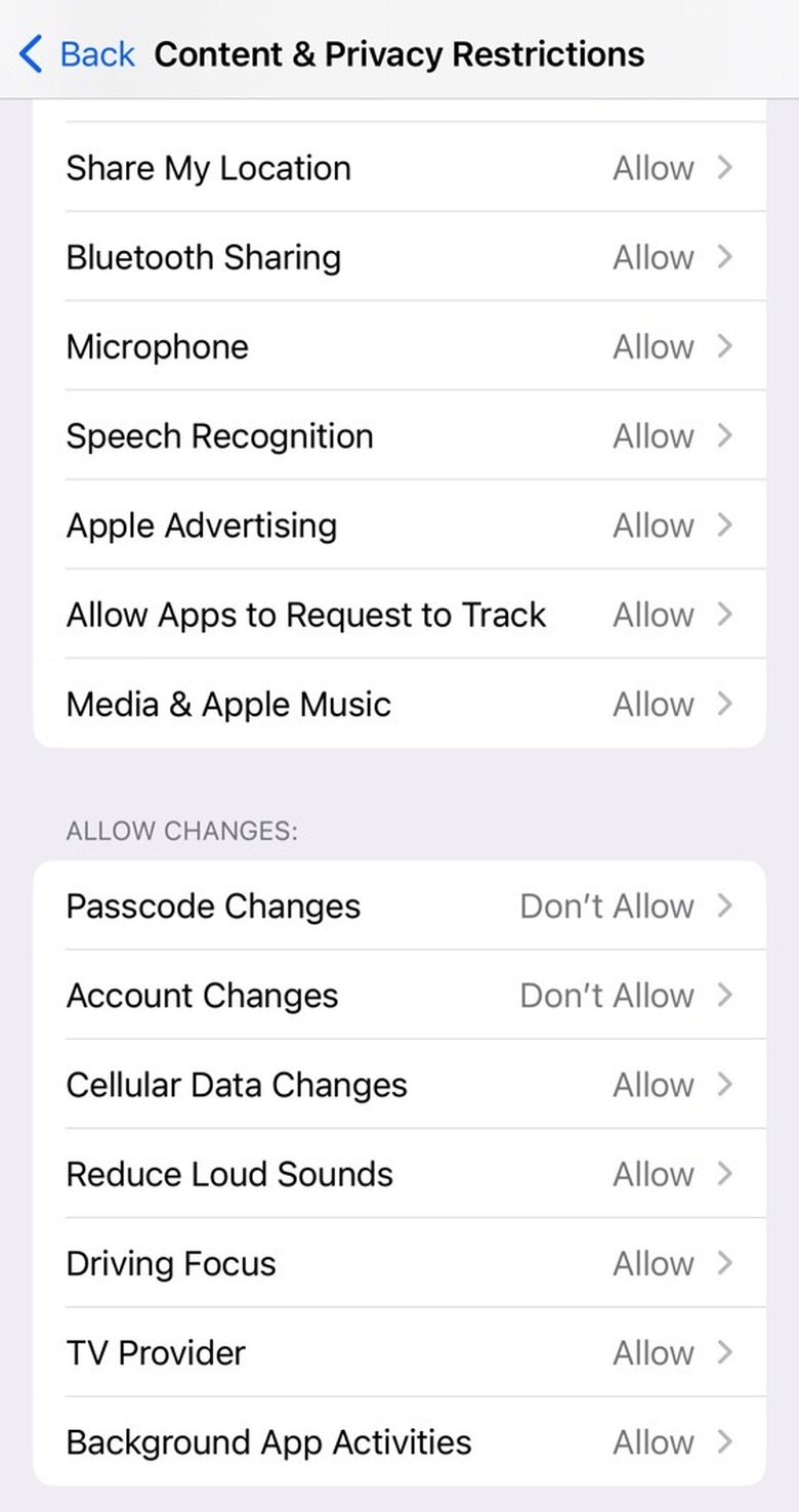 Set up a Screen Time password on iPhone to block access to Apple ID.
