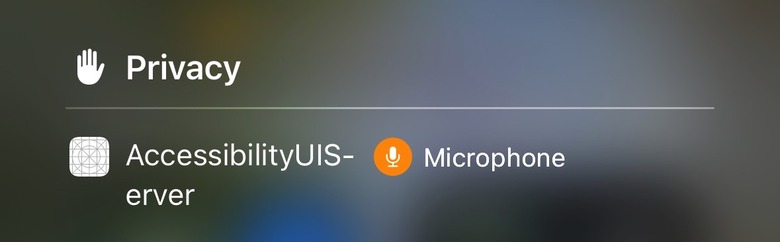 Something is accessing the microphone in iOS 18 beta 4.