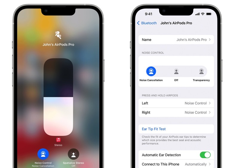AirPods Pro Tricks: Changing between Noise Cancelation and Transparency mode on iPhone.