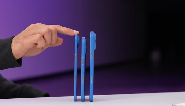 iPhone 17 dummy units hands-on: From left to right: Air, Pro, and Pro Max models