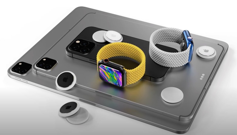iPad, iPhone, Apple Watch, and AirTags