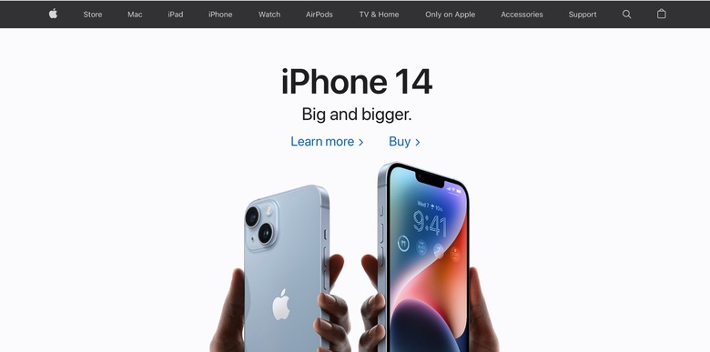 Apple Store website down