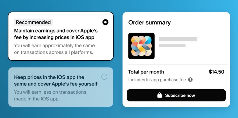 Patreon App Store fees