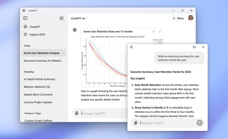 ChatGPT Windows app.O