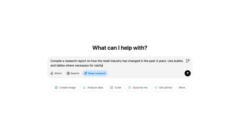 ChatGPT Deep Research is a new AI agent that can research the web for information.