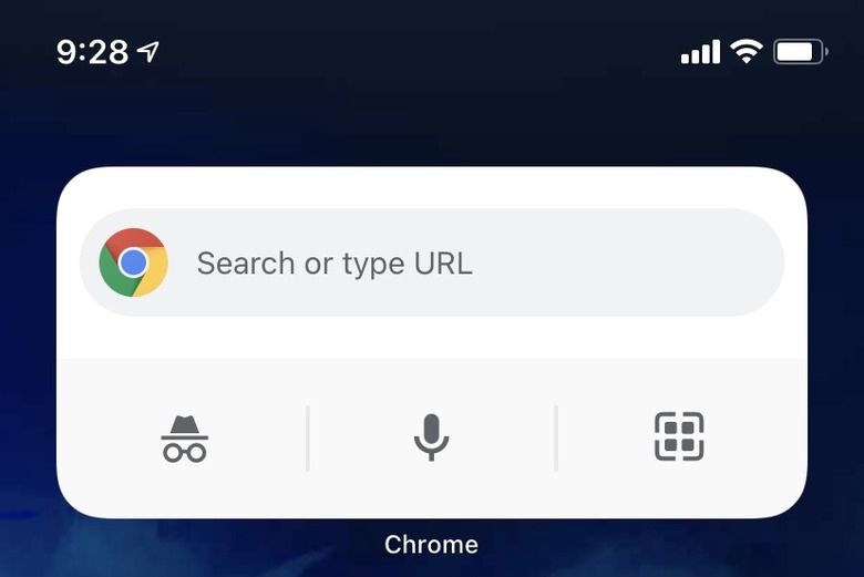 Chrome-iOS-Widgets