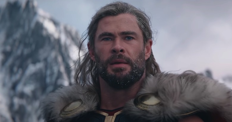 Thor (Chris Hemsworth) looks devastated in Love and Thunder trailer