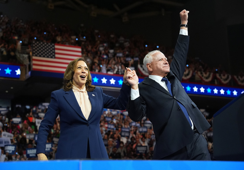 Kamala Harris and Tim Walz