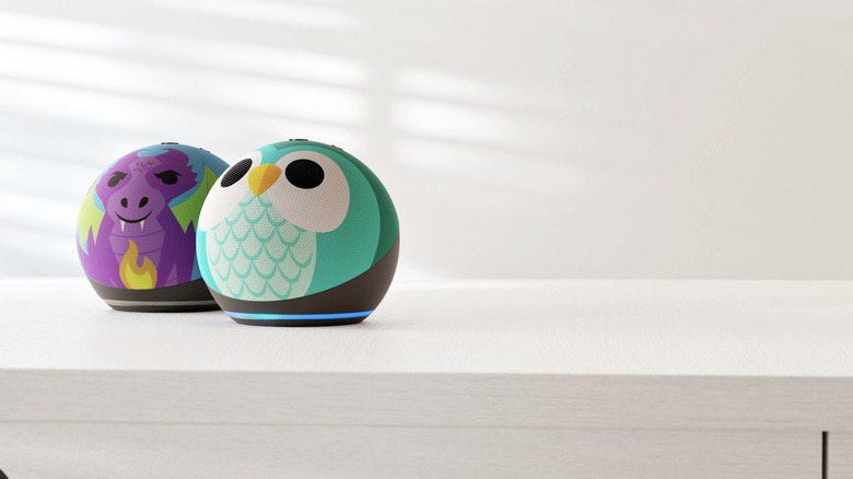 Amazon's new Owl and Dragon edition Echo Dot Kids.