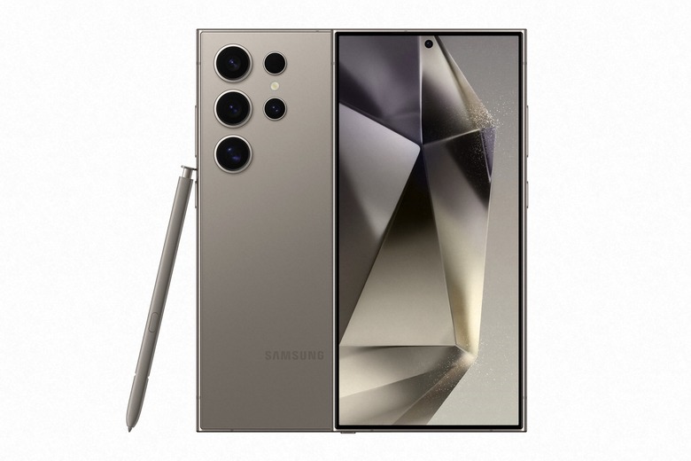 Galaxy S24 Ultra in Titanium Gray.