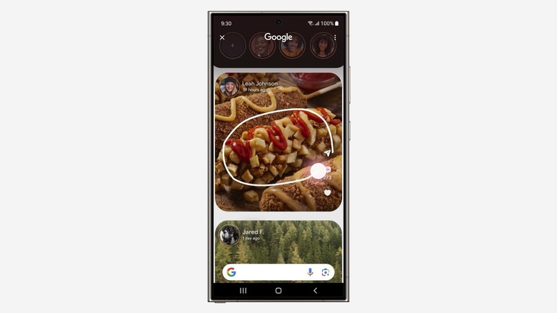Circle to Search in action on the Galaxy S24 Ultra.