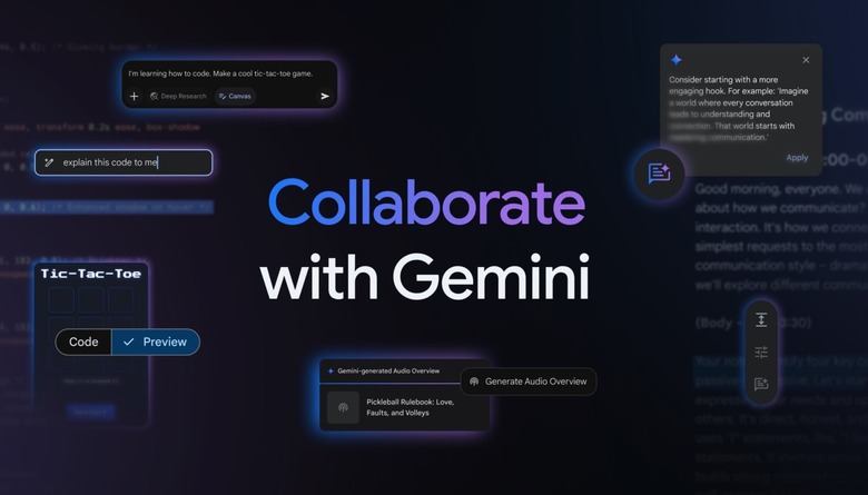 Gemini Canvas lets you collaborate with the AI better than before.
