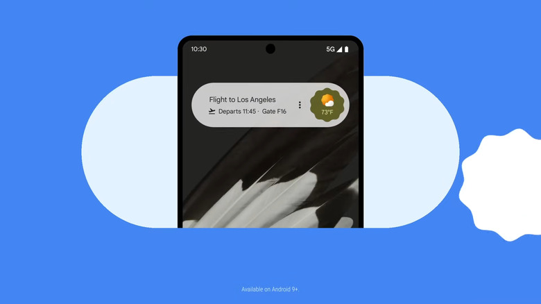 Google at a glance widget update