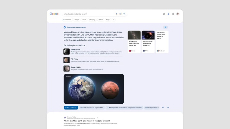 Google Search's AI-powered experiment is now available as a preview.