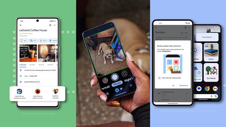 New Google accessibility features for Google Maps, Camera, and Assistant.
