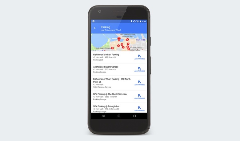 Google Maps Parking