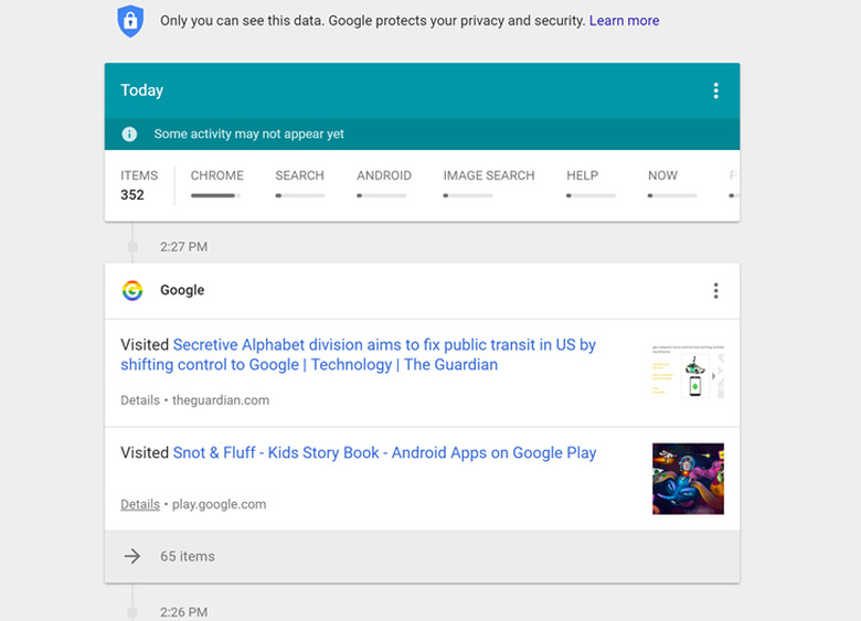 google-my-activity-site
