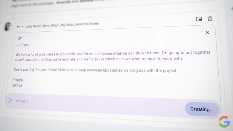 Generative AI in Gmail for Google Workspace
