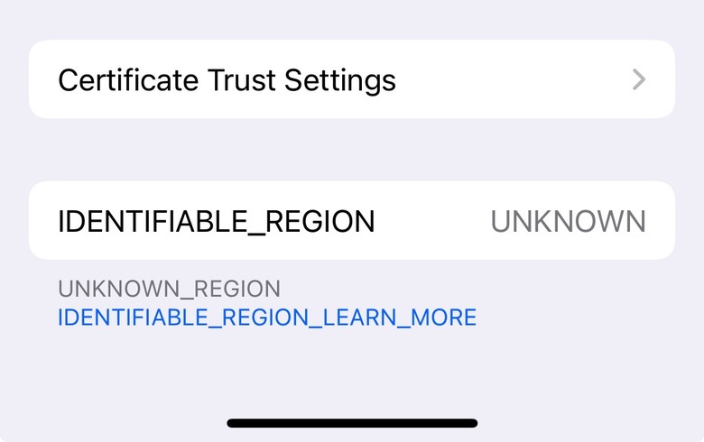 iOS 17.4 beta 1 contains a new section in the About phone menu that will identify the user's region.