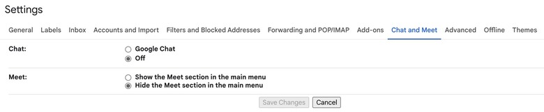 Enable Google Chat in Gmail on desktop.