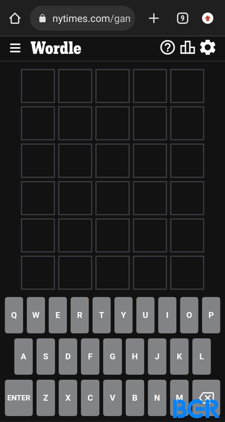 Wordle-Wordle-webpage-on-android