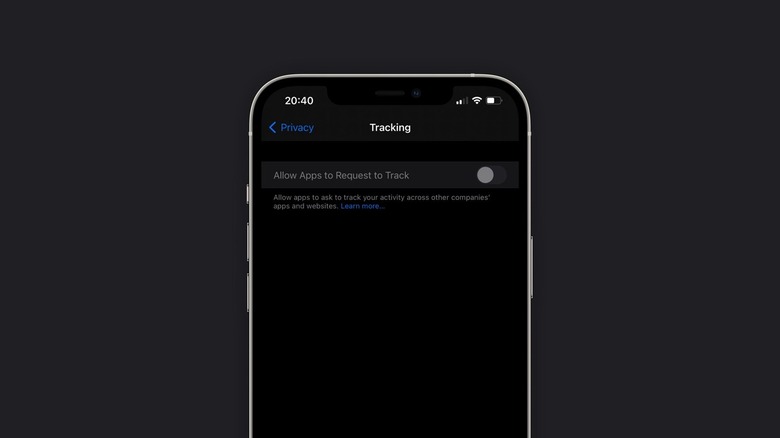iOS 14.5 Tracking Settings