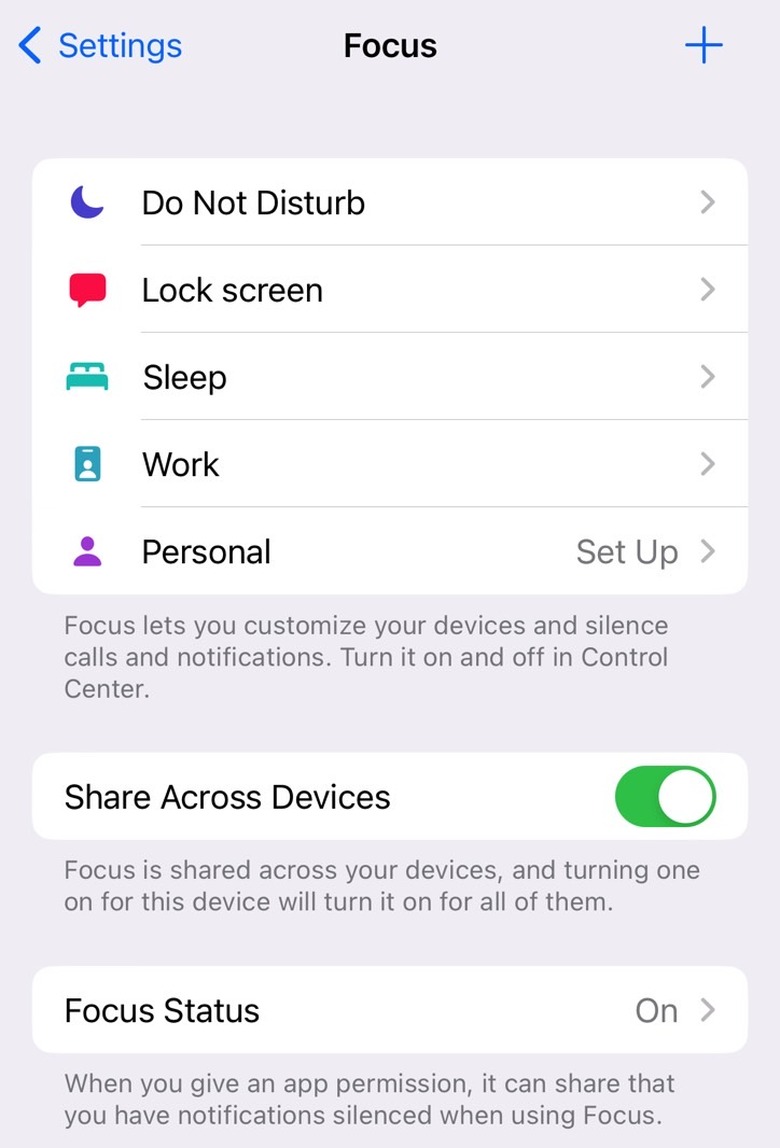Set up a new Focus Mode on iPhone: Like the 