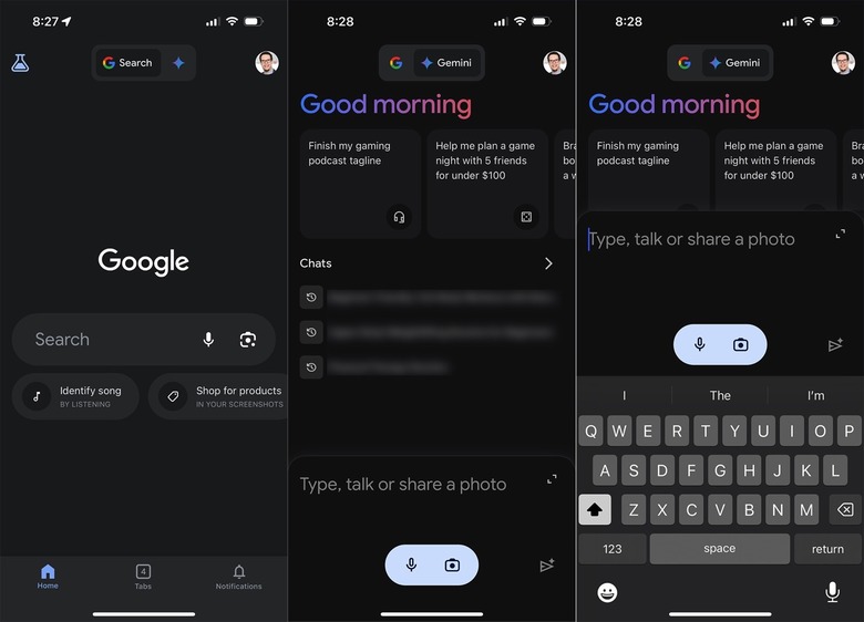 Google Gemini on iPhone.