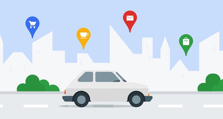 Google Maps navigation.