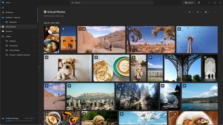 iCloud Photos integration on Windows 11.