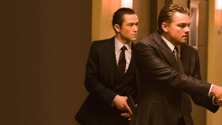 Joseph Gordon-Levitt and Leonardo DiCaprio in Inception.