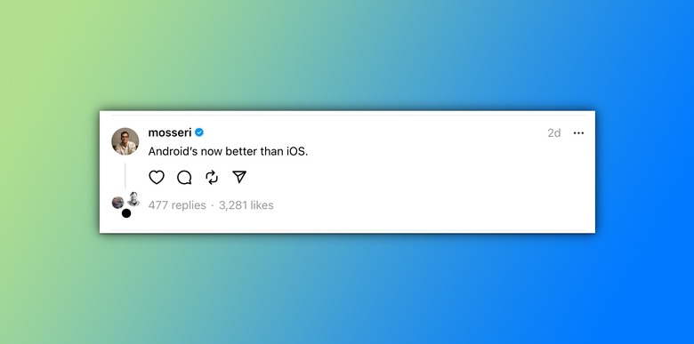 Is Android better than iOS? Head of Instagram thinks so